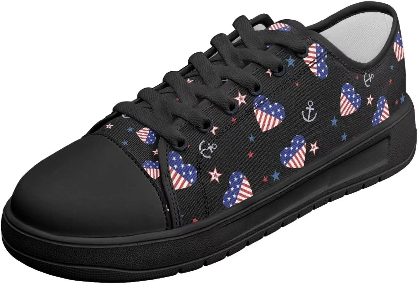 Canvas Shoes for Women Low Top Casual White Black Sneakers Womens Lace Up Fashion Comfortable Walking Shoes
