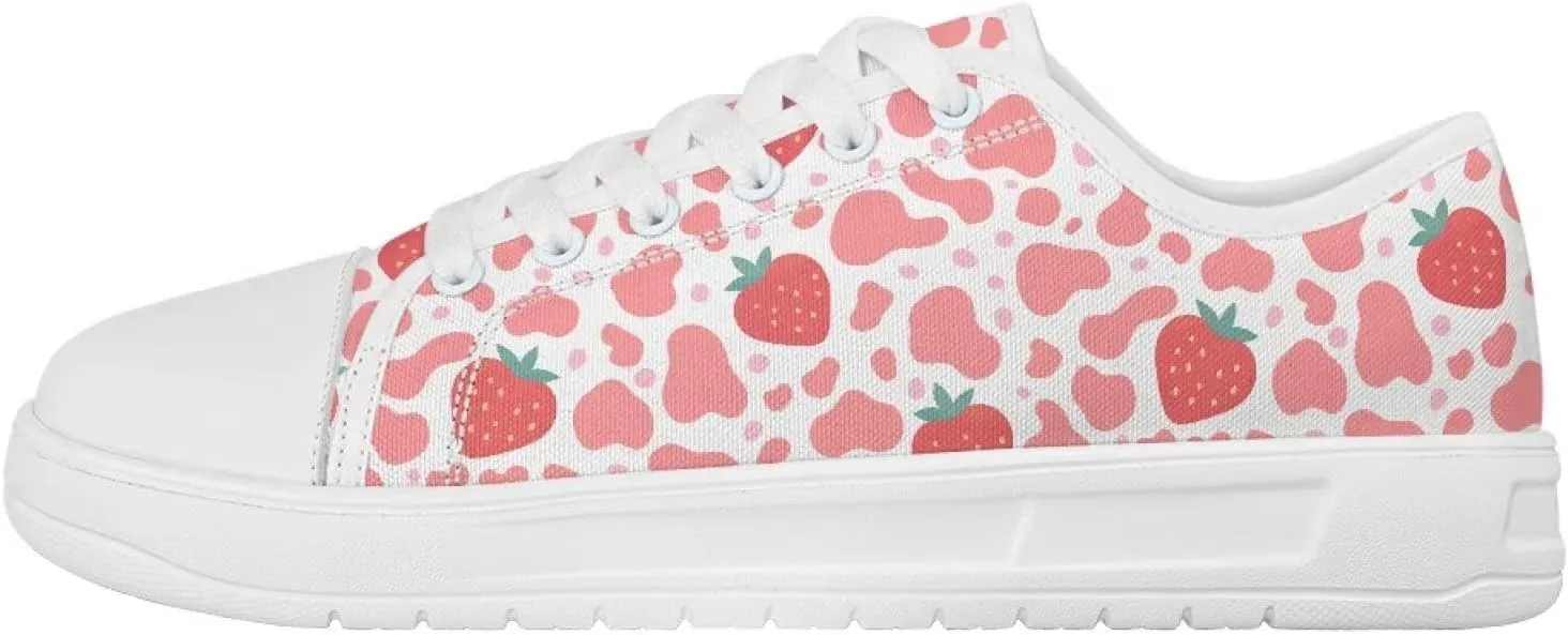 Canvas Shoes for Women Low Top Casual White Black Sneakers Womens Lace Up Fashion Comfortable Walking Shoes