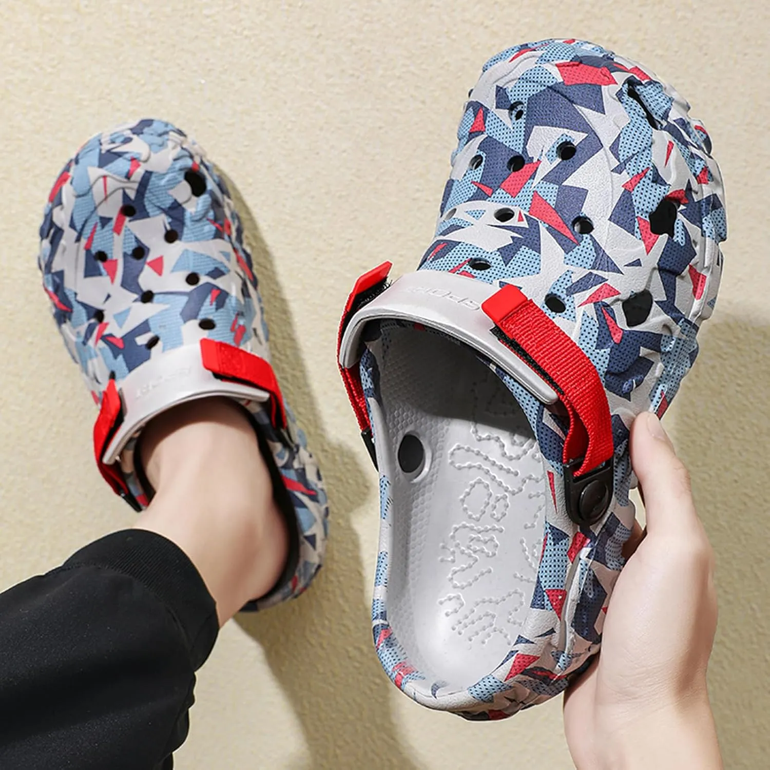 CERYTHRINA Unisex Adult Clogs Herren Damen Leichte Eva rutschfest Lüftung Sommer Mode Sandalen Weiche Sohle Gartenschuhe Beach Aqua Slippers