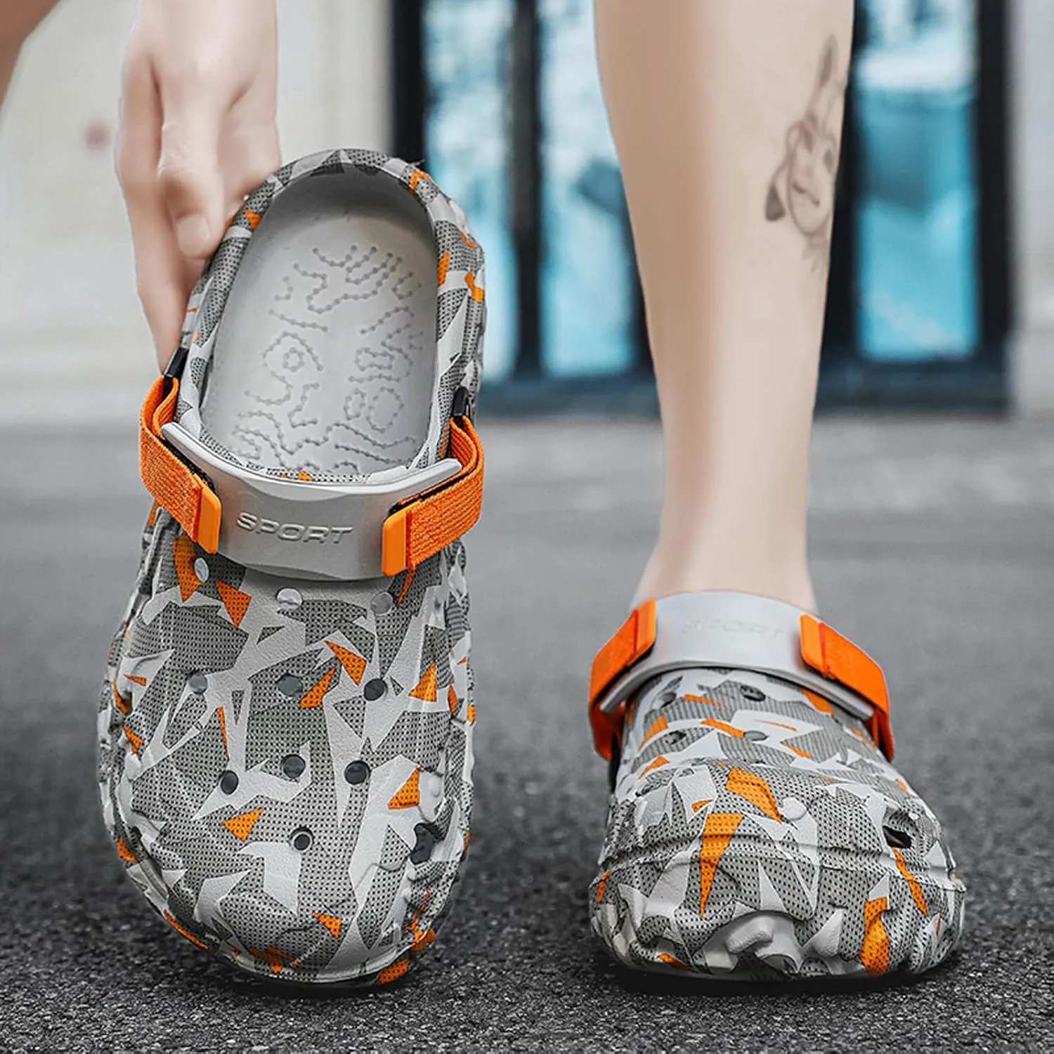 CERYTHRINA Unisex Adult Clogs Herren Damen Leichte Eva rutschfest Lüftung Sommer Mode Sandalen Weiche Sohle Gartenschuhe Beach Aqua Slippers