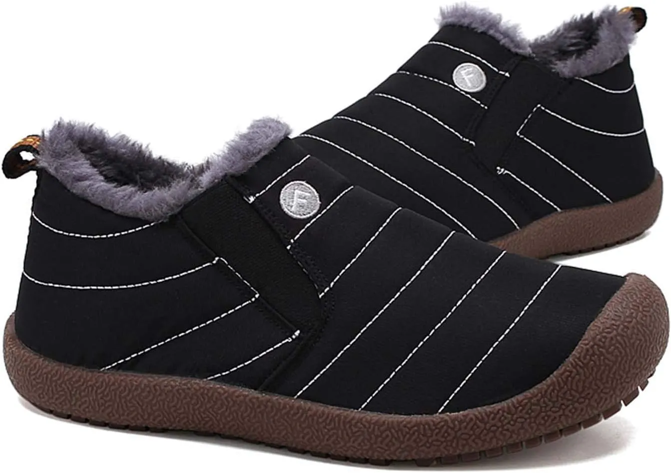 CERYTHRINA Winter Snow Ankle Boots Fur Lining Waterproof Outdoor Slip On Booties Sneakers for Women and Men