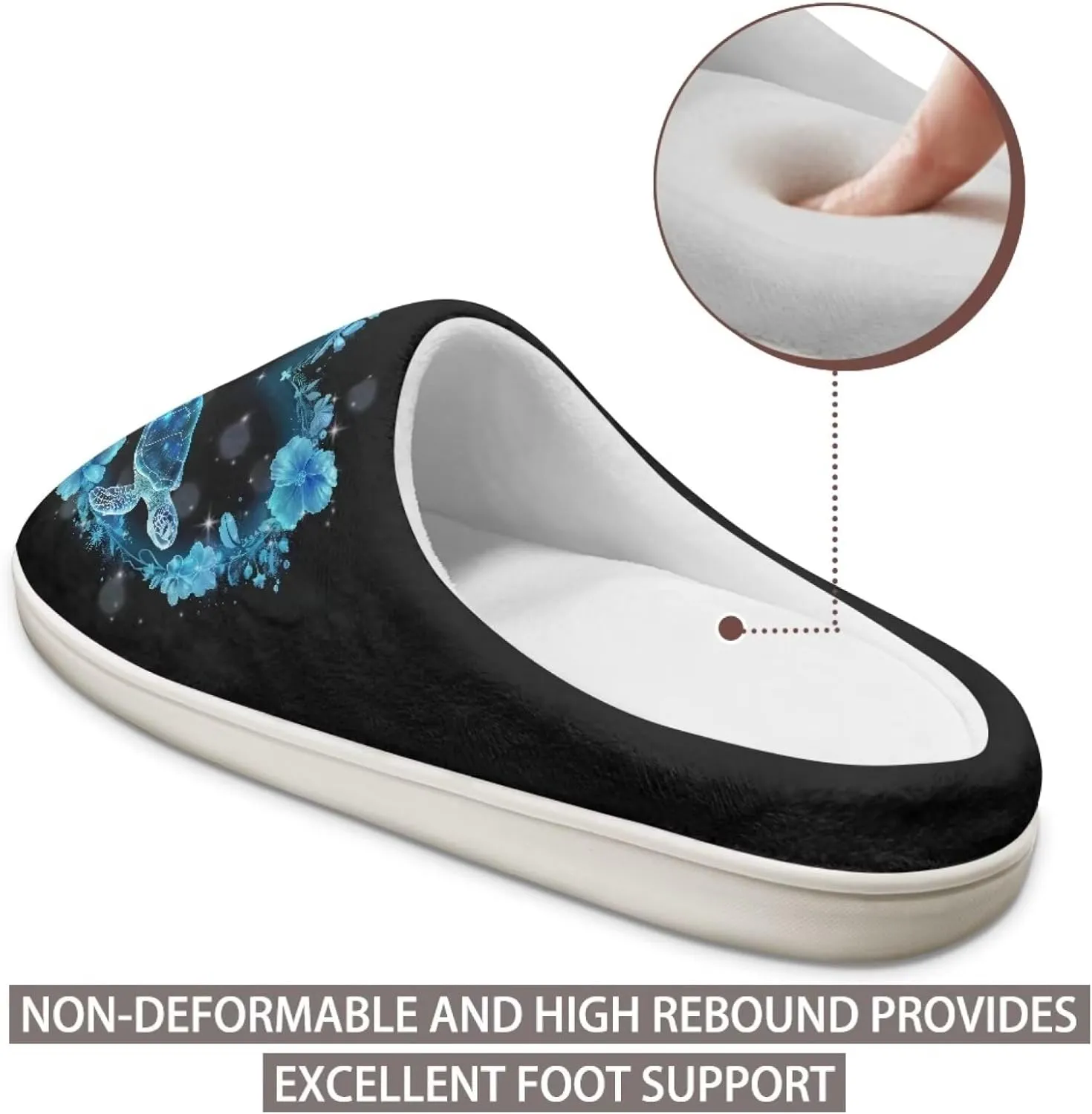 chaqlin House Slippers for Women Fuzzy Sandals Thick Sole Memory Foam Furry Lightweight Winter Outdoor Slip Resistant Causal Fuzzy Slipper Shoes