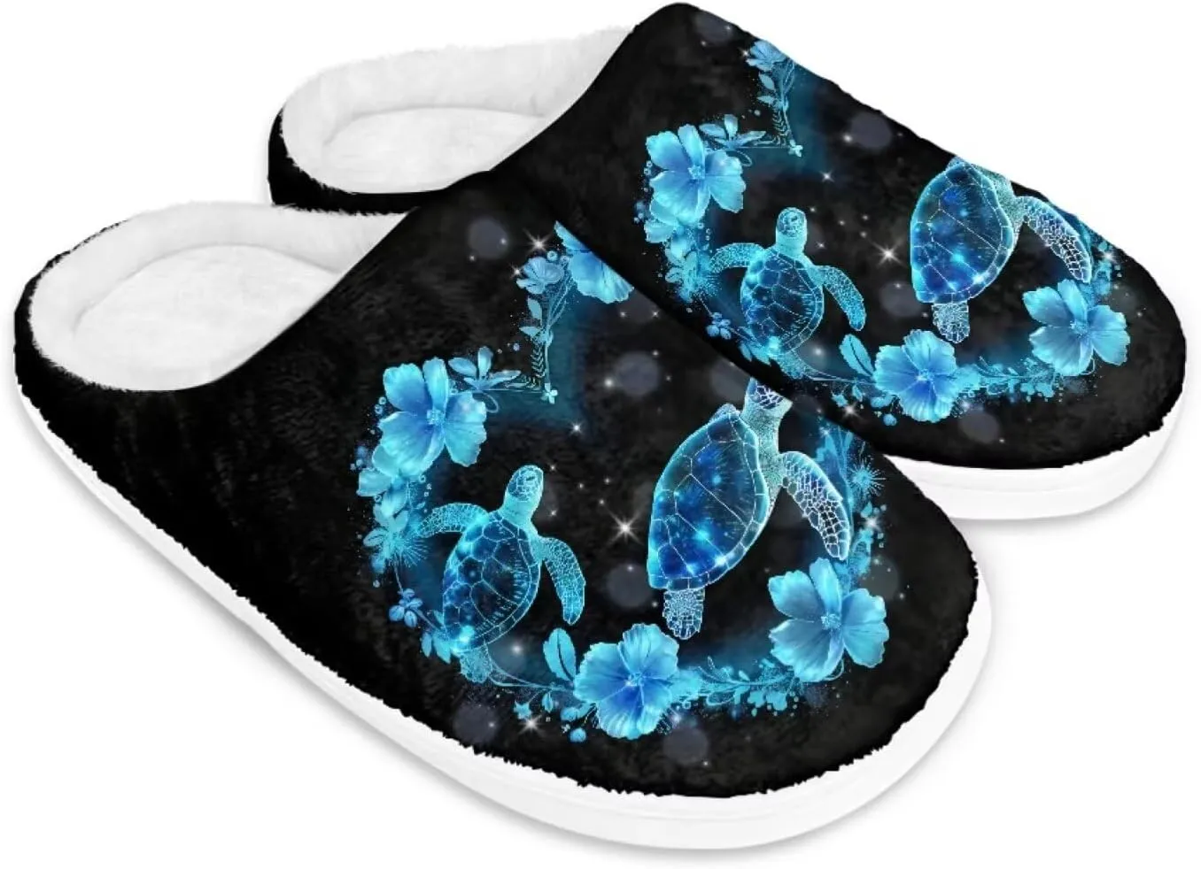 chaqlin House Slippers for Women Fuzzy Sandals Thick Sole Memory Foam Furry Lightweight Winter Outdoor Slip Resistant Causal Fuzzy Slipper Shoes