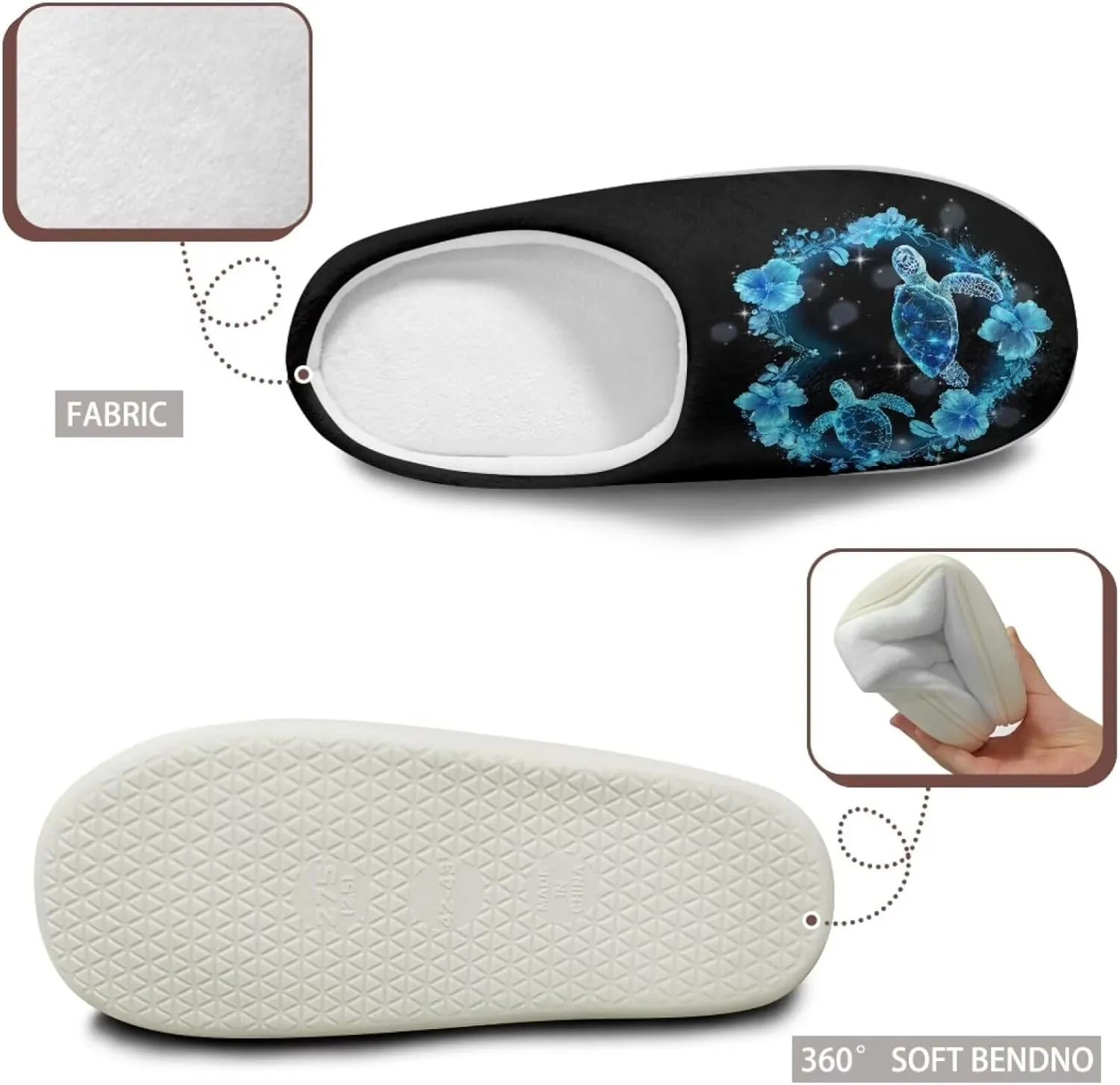 chaqlin House Slippers for Women Fuzzy Sandals Thick Sole Memory Foam Furry Lightweight Winter Outdoor Slip Resistant Causal Fuzzy Slipper Shoes