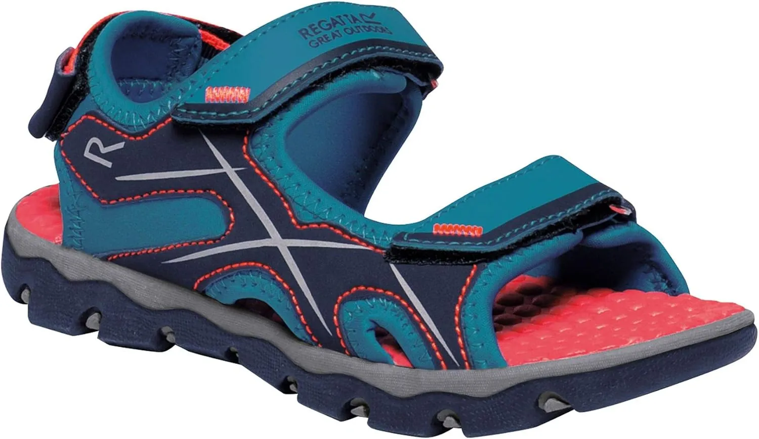 Childrens/Kids Kota Drift Sandals (12 Little Kid) (Enamel/Fiery Coral)