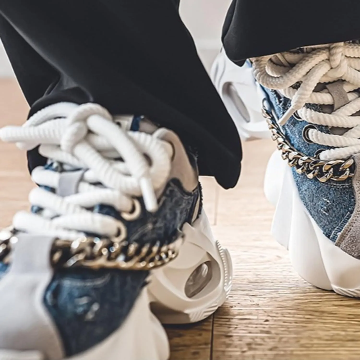 Chunky Sneaker for Women, High-top Casual Shoes Durable Thick Sole Lace-Up Casual Shoes, 2025 Women's Fashion Sneakers