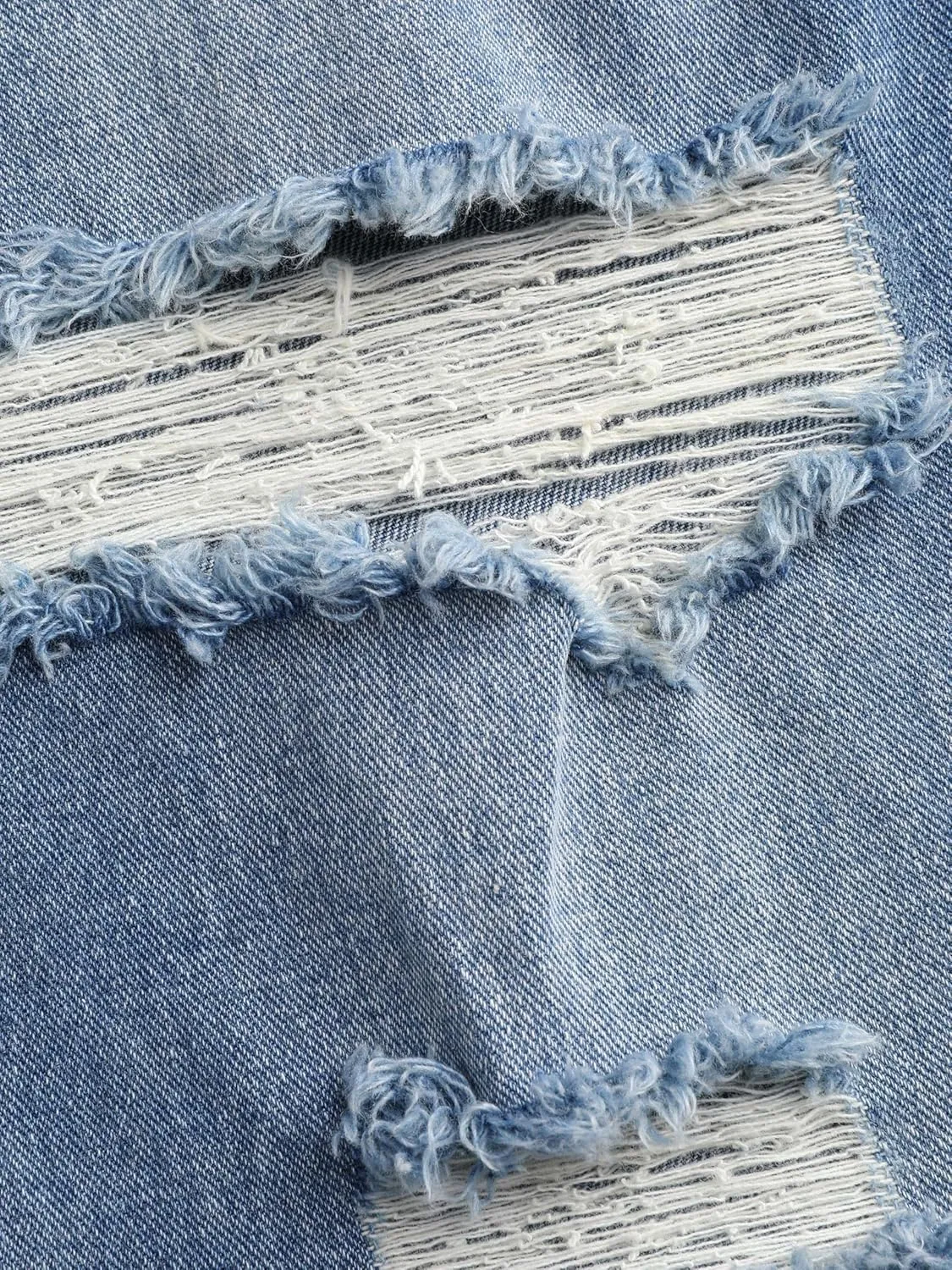 CIDER Women’s Ripped Jeans High Waisted Distressed Baggy Straight Wide Leg Pants