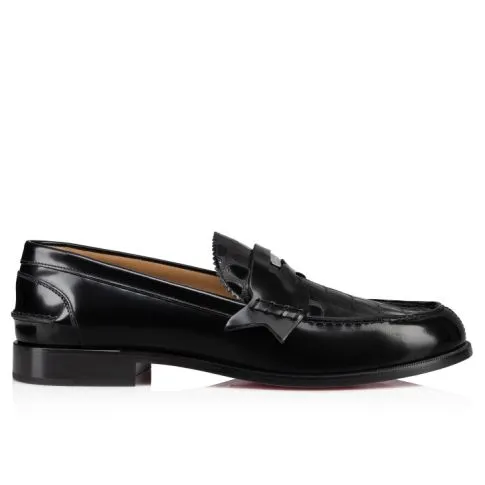 CL Penny Loafers Men Abrasivato Calf Leather Black