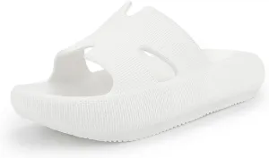 Cloud Pillow Recovery Slides for Women,Womens H-starp Platform Comfortable Memory Foam Arch Support Sandals,Waterproof EVA Cushioned Cushion Slippers for Beach Shower Bathroom Pool