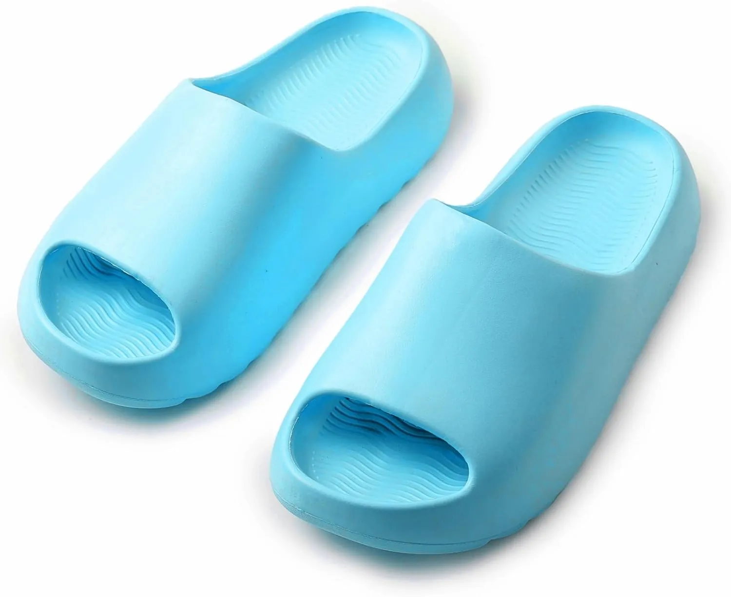 Cloud Slides for Women Men Kids, Pillow Slippers Comfy Non-Slip Soft Waterproof Bathroom Shower Shoes, Cushioned Thick Sole Sandals for Indoor and Outdoor