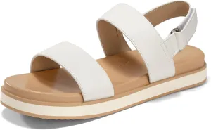 Coutgo Womens Flat Sandals Comfortable Arch Support Adjustable Double Strap Lightweight Summer Platform Sandals