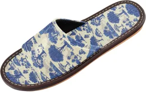 Dark Blue Trees Men Women's Travel Slippers Ultralight Non Slip Sandals for Indoor Hotel Outdoor