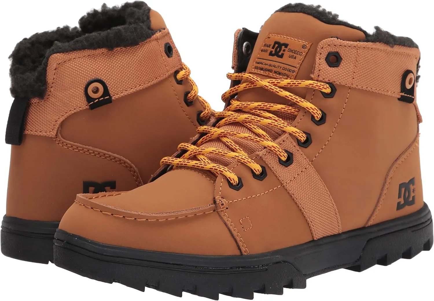 DC Men's Woodland Cold Weather Casual High Top Shoe Snow Boot Fashion