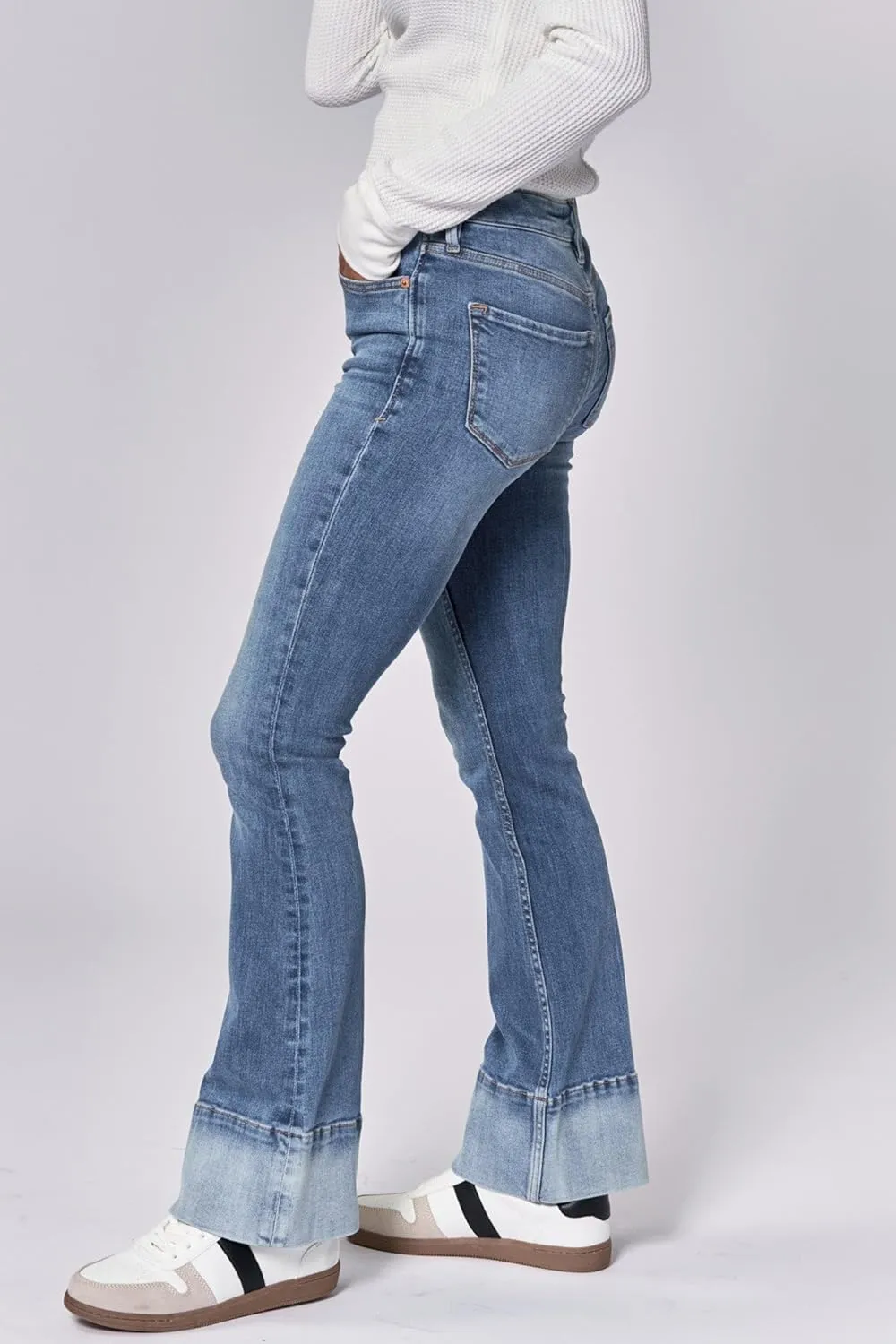 DEAR JOHN Jaxtyn Bootcut Women's Jeans Mid Rise Classic Comfort Stretch Denim