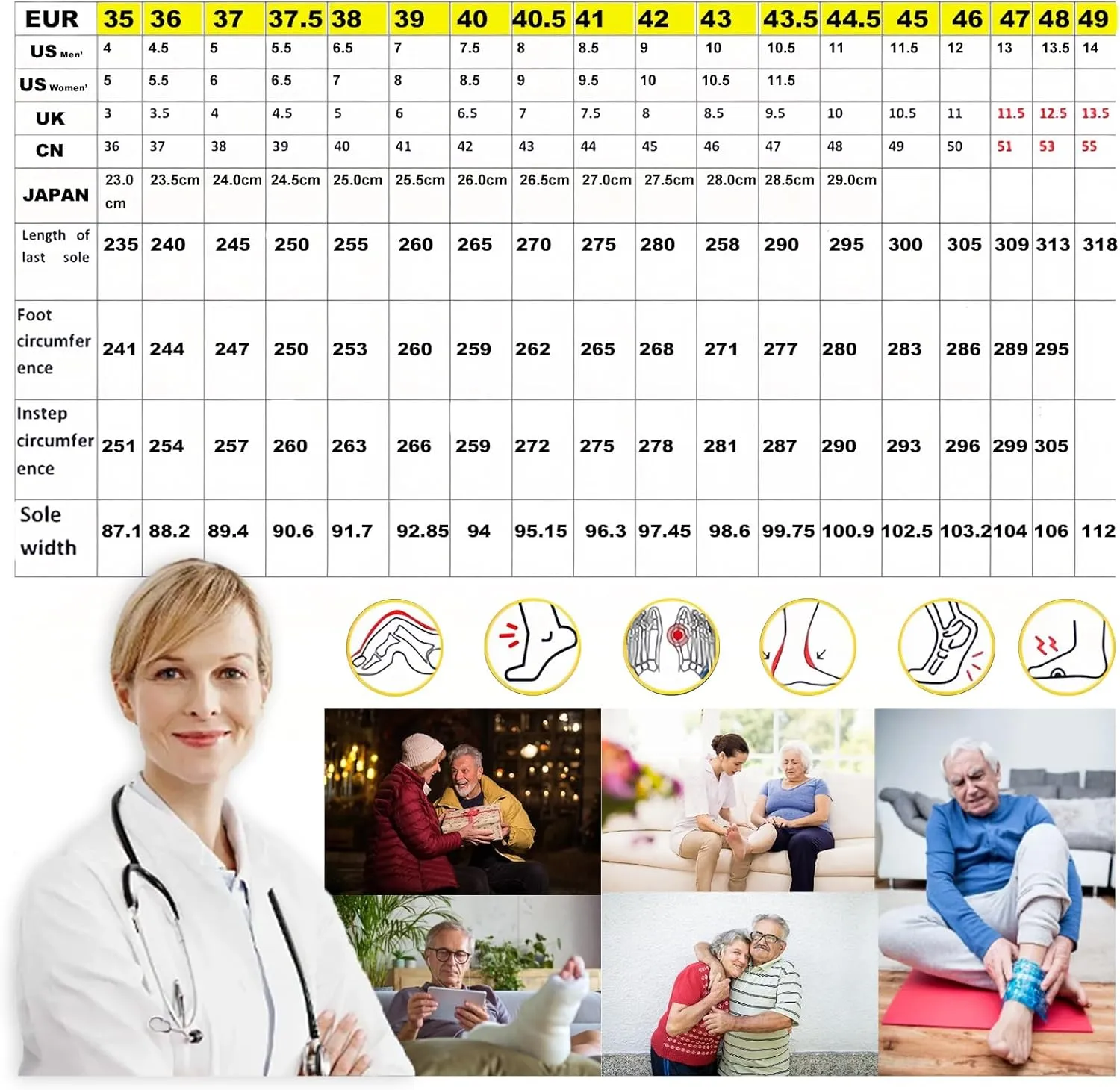 Diabetic Summer Sandals That,Wide Toe Soft Sole Elderly Health Shoes