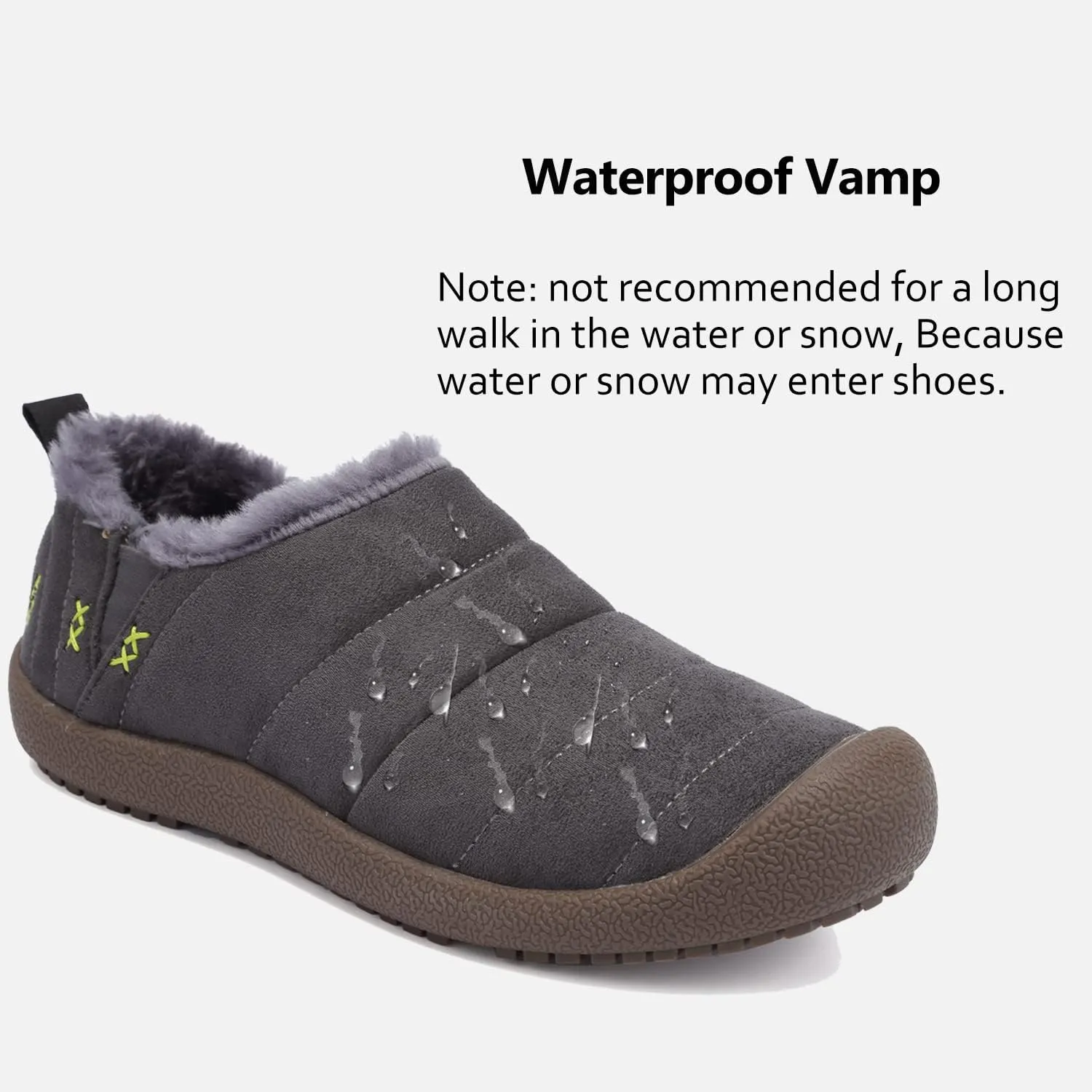 DimaiGlobal Men's Snow Boots Winter Boots Warm Ankle Boots Slip On Fur Lined Booties Water Resistant Outdoor Walking Shoes 6-13US
