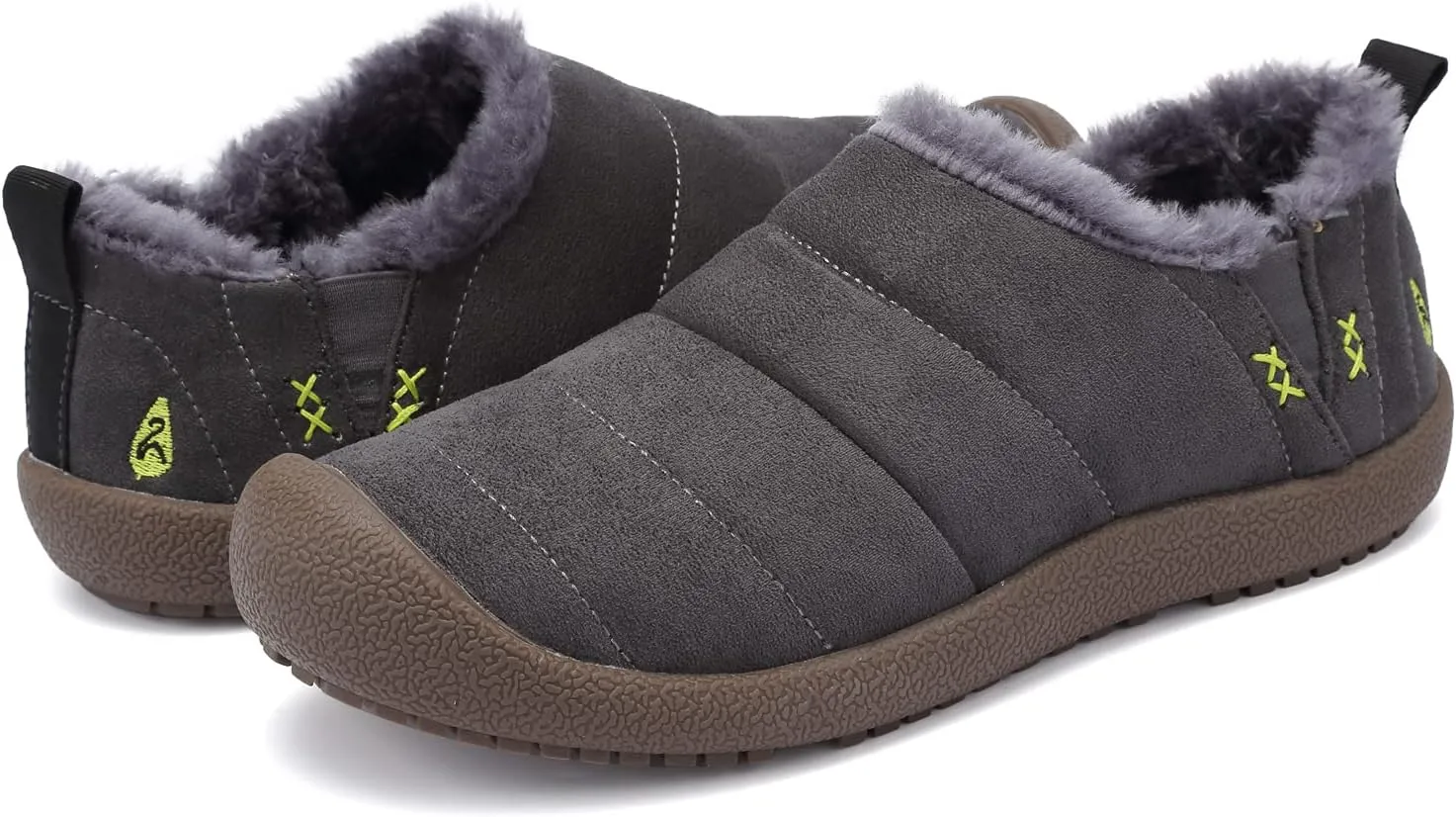 DimaiGlobal Men's Snow Boots Winter Boots Warm Ankle Boots Slip On Fur Lined Booties Water Resistant Outdoor Walking Shoes 6-13US