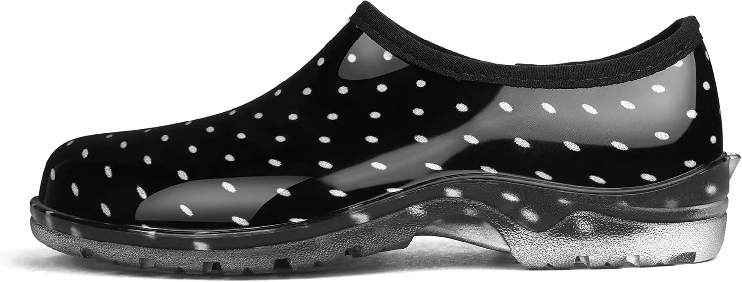 DKSUKO Waterproof Garden Shoe for Women Outdoor Slip-On Rain Boots Short Ankle Work Shoes and Garden Clogs with Comfort Insole