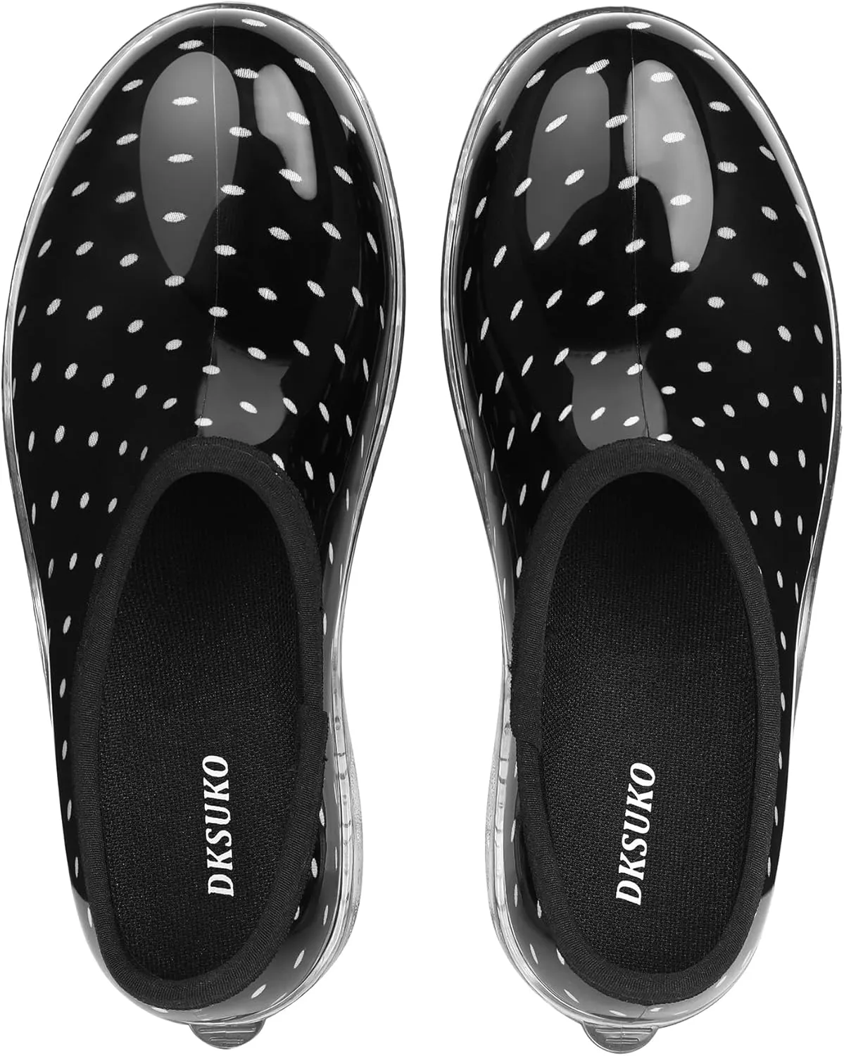 DKSUKO Waterproof Garden Shoe for Women Outdoor Slip-On Rain Boots Short Ankle Work Shoes and Garden Clogs with Comfort Insole