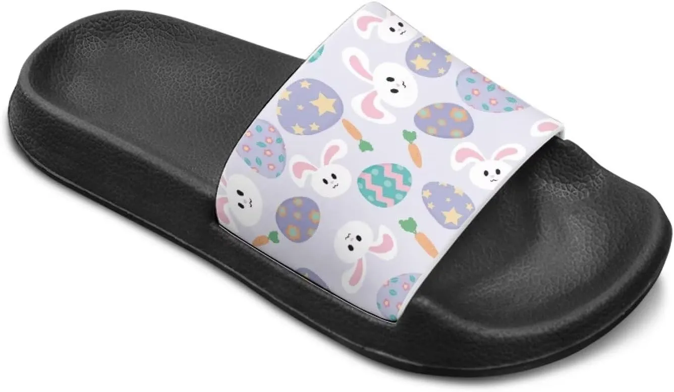 Doojoayie Non-Slip Easter Theme Slides for Kids for Egg Decorating & Hunting