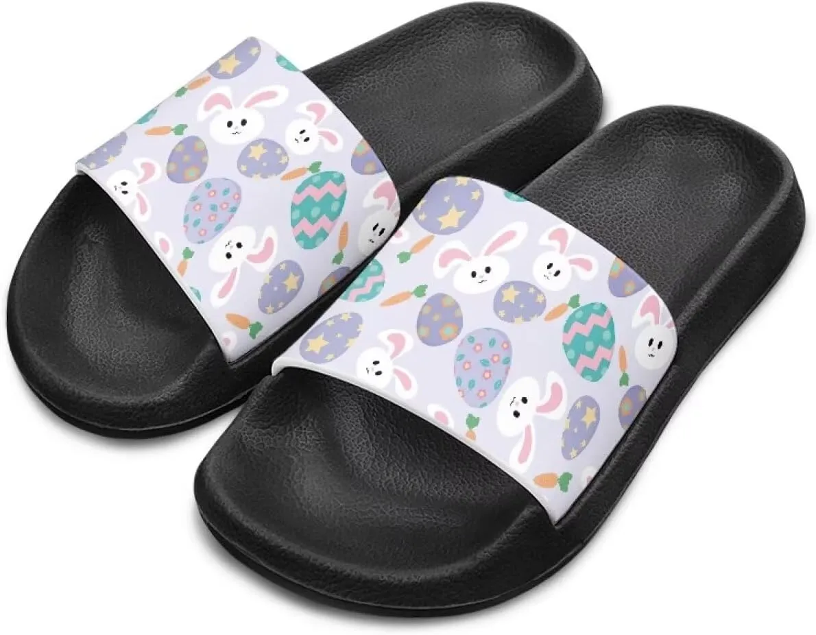 Doojoayie Non-Slip Easter Theme Slides for Kids for Egg Decorating & Hunting