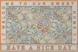 Doormat for Entrance Outdoors,Retro American Style Welcome Mat,Wear Resistant Dirt Resistant Floor mat for Entry Patio,Frontgate Doormat (L,31"x39")