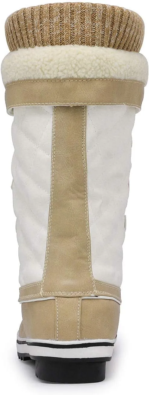 DREAM PAIRS Women's Mid-Calf Waterproof Winter Snow Boots MONTE_02