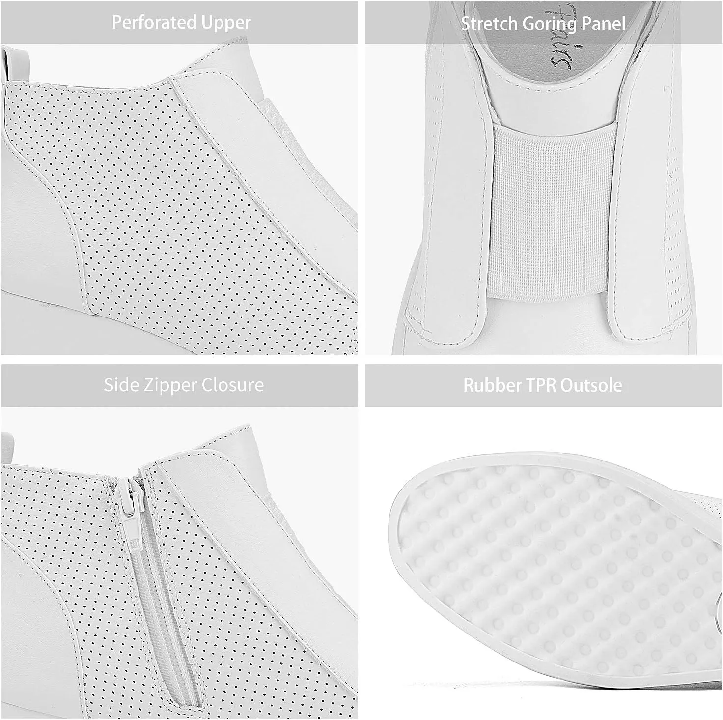 DREAM PAIRS Women’s Platform Wedge Sneakers Ankle Booties