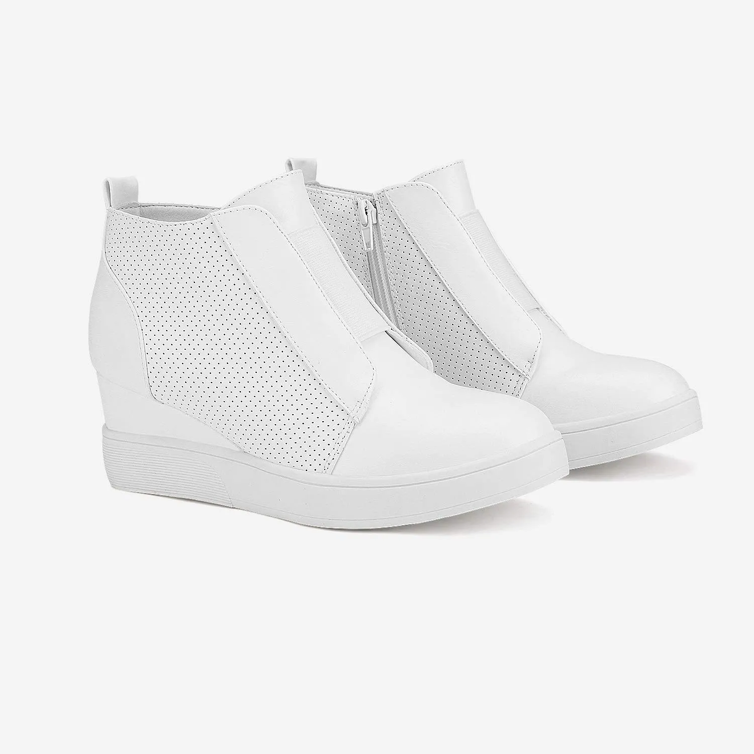 DREAM PAIRS Women’s Platform Wedge Sneakers Ankle Booties