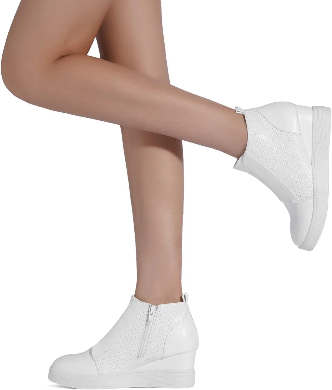 DREAM PAIRS Women’s Platform Wedge Sneakers Ankle Booties