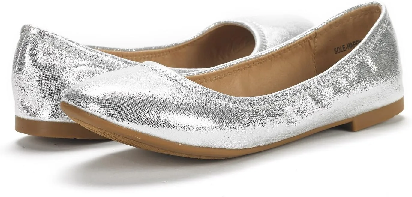 DREAM PAIRS Women's Sole-Happy Ballerina Walking Flats Shoes