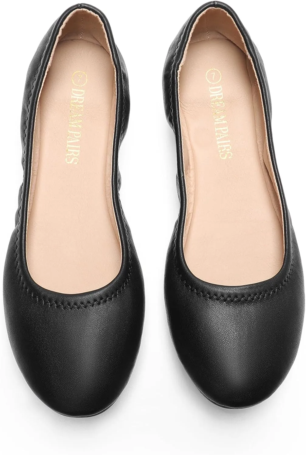 DREAM PAIRS Women's Sole-Happy Ballerina Walking Flats Shoes