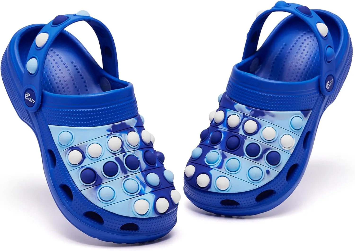 Engtoy Kids Clogs Boys Girls Garden Shoes Slip on Kids Slides Sandals Funny Lightweight Beach Slippers