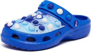 Engtoy Kids Clogs Boys Girls Garden Shoes Slip on Kids Slides Sandals Funny Lightweight Beach Slippers