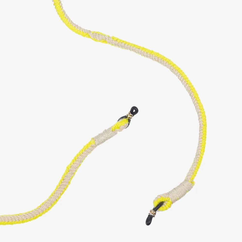 Eyewear cord Yellow & Beige