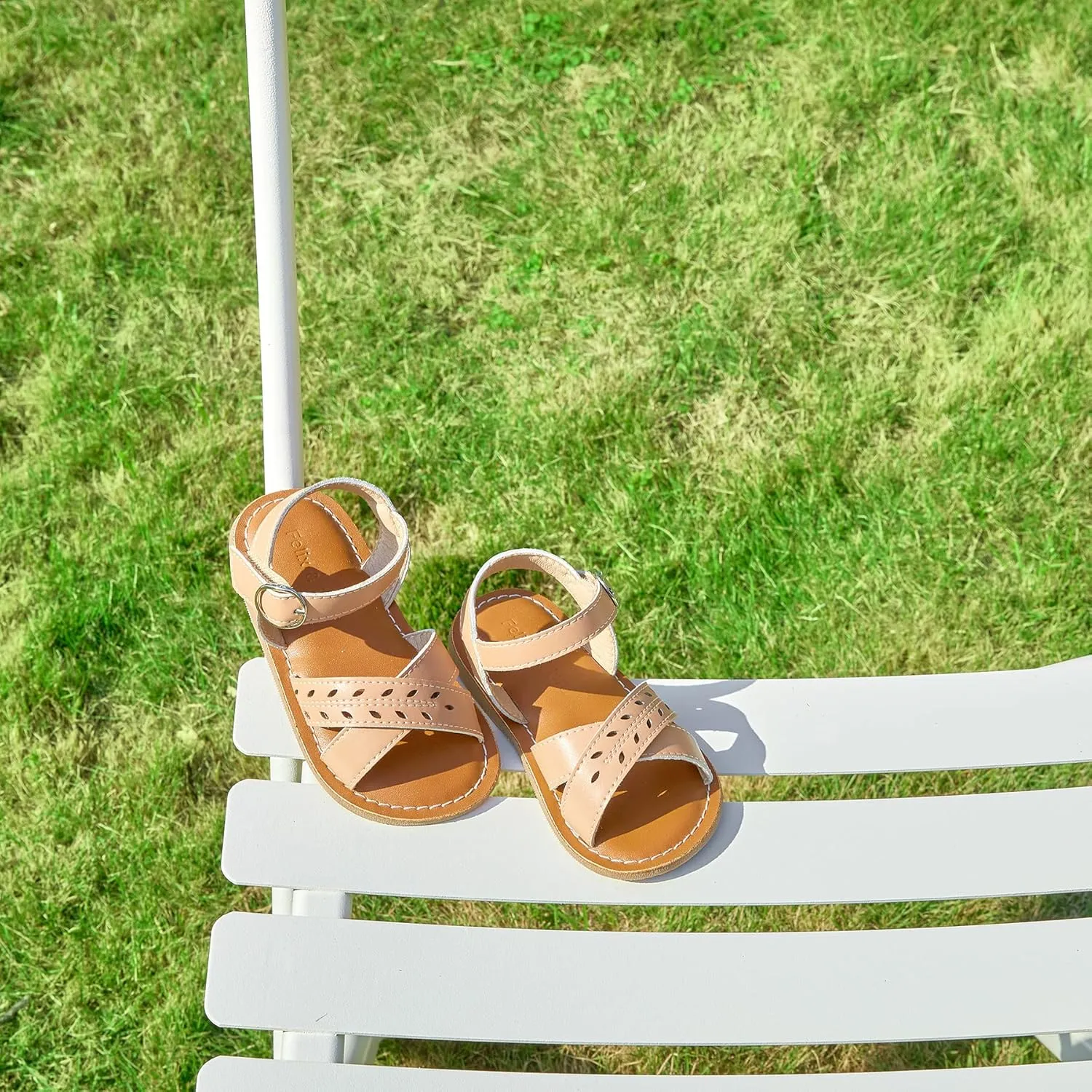 Felix & Flora Toddler Girl Sandals - Little Girl Easter Summer Dress Shoes Lightweight Open Toe Beach Holiday.
