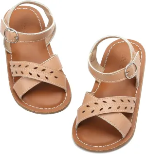 Felix & Flora Toddler Girl Sandals - Little Girl Easter Summer Dress Shoes Lightweight Open Toe Beach Holiday.