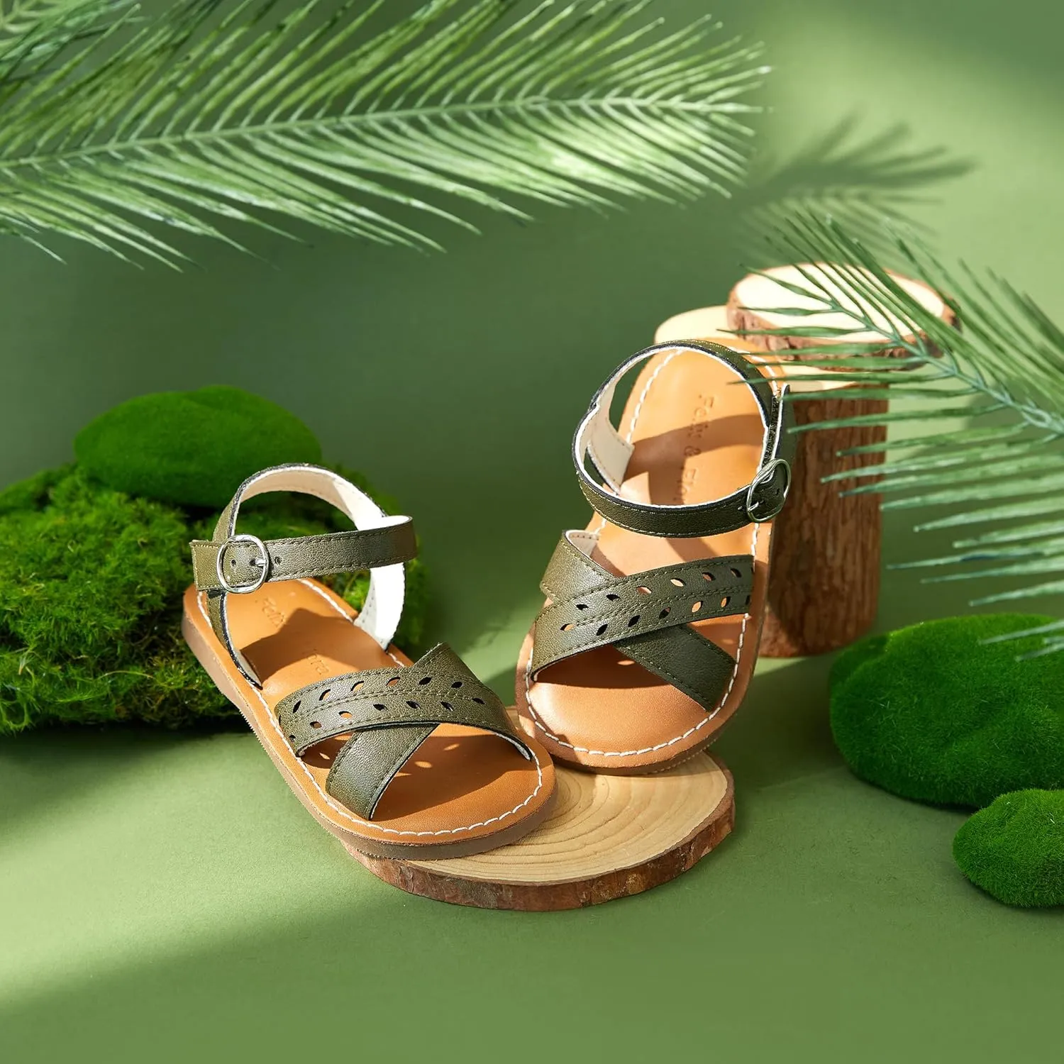 Felix & Flora Toddler Girl Sandals - Little Girl Easter Summer Dress Shoes Lightweight Open Toe Beach Holiday.