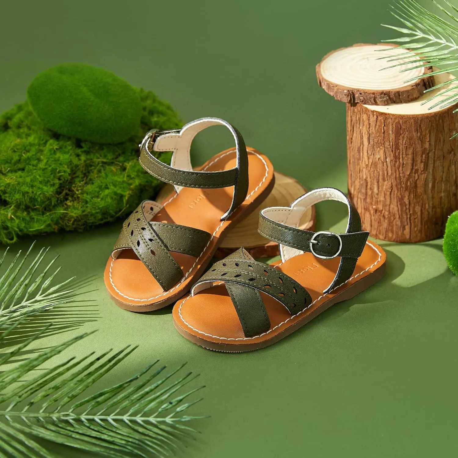 Felix & Flora Toddler Girl Sandals - Little Girl Easter Summer Dress Shoes Lightweight Open Toe Beach Holiday.