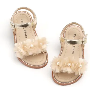 Felix & Flora Toddler Girl Sandals - Little Girl Easter Summer Dress Shoes Lightweight Open Toe Beach Holiday.