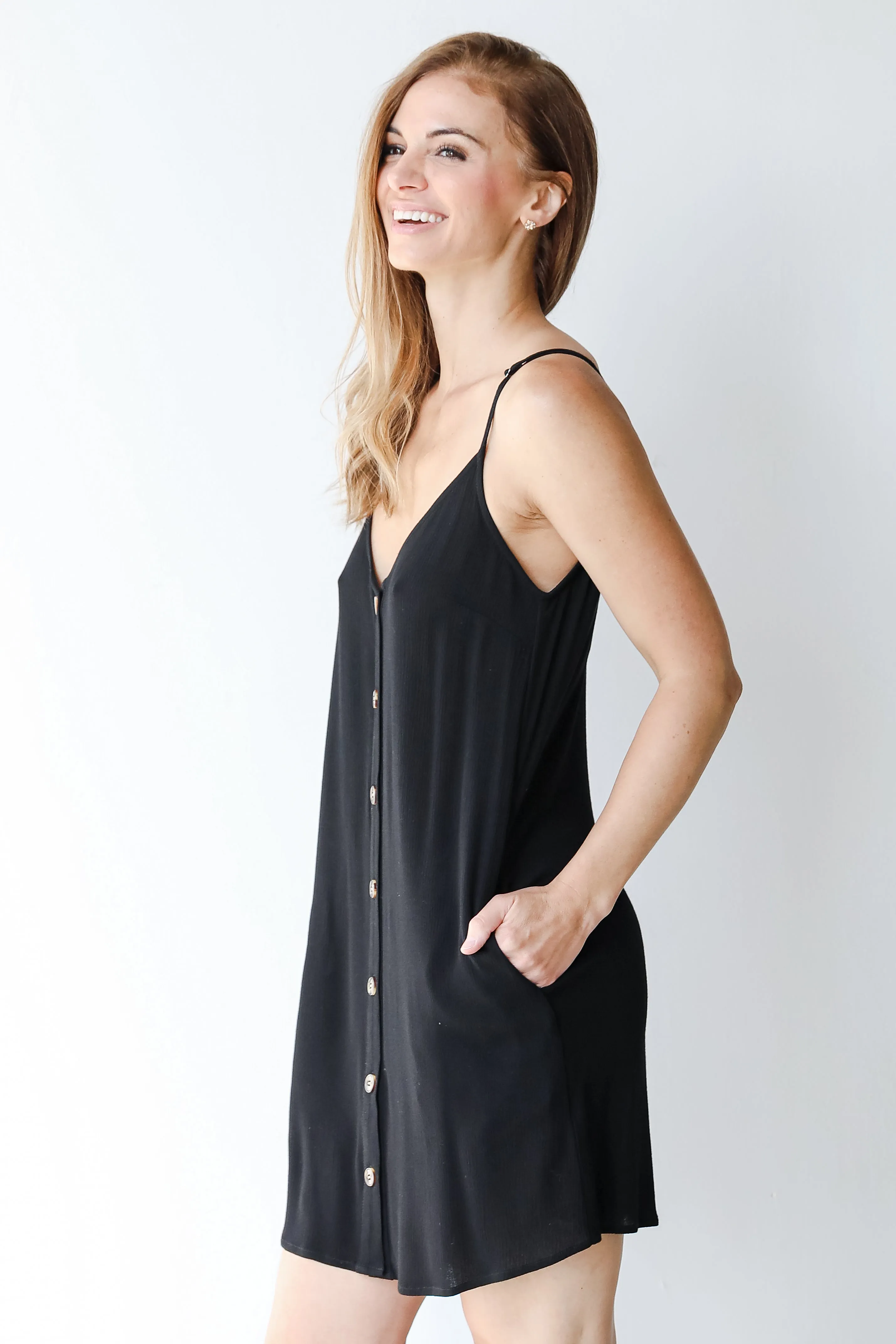 FINAL SALE - Salt Water Breeze Button Front Mini Dress
