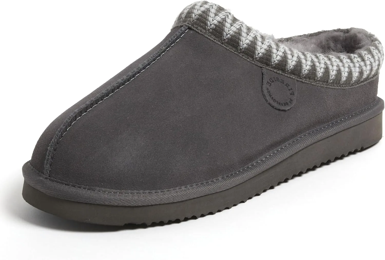 Fireside by Dearfoams Women's Greta Genuine Shearling Indoor Outdoor Clog