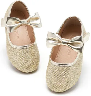 Flaryzone Toddler/Little Girls' Ballerina Flat Mary Jane Princess Dress Shoes - Wedding School Party