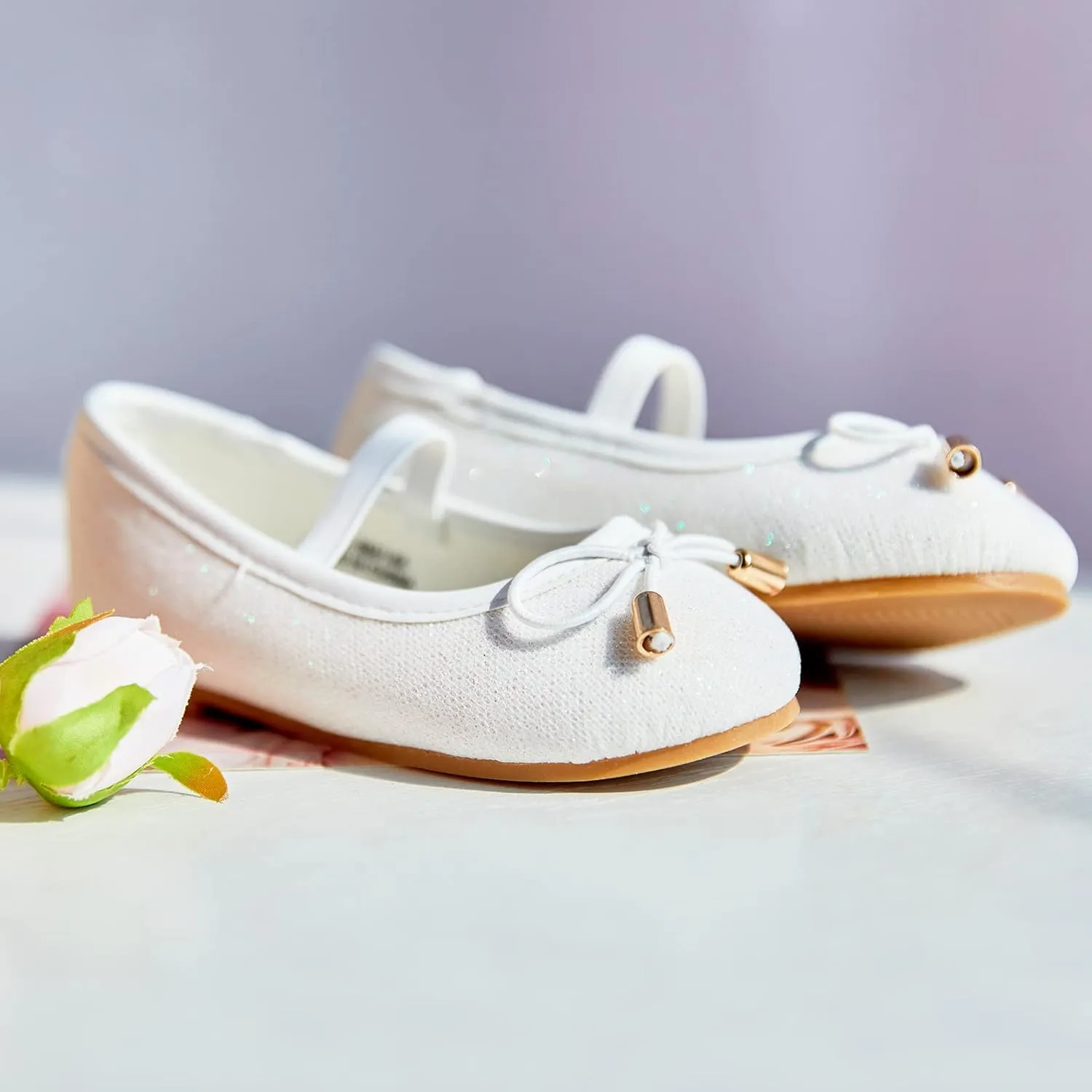 Flaryzone Toddler/Little Girls' Ballerina Flat Mary Jane Princess Dress Shoes - Wedding School Party