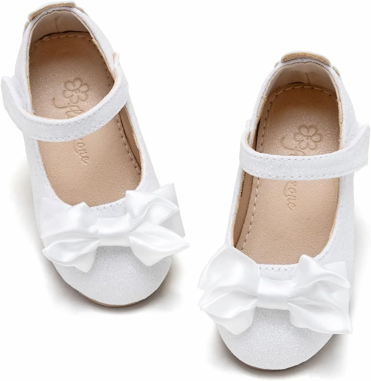 Flaryzone Toddler/Little Girls' Ballerina Flat Mary Jane Princess Dress Shoes - Wedding School Party