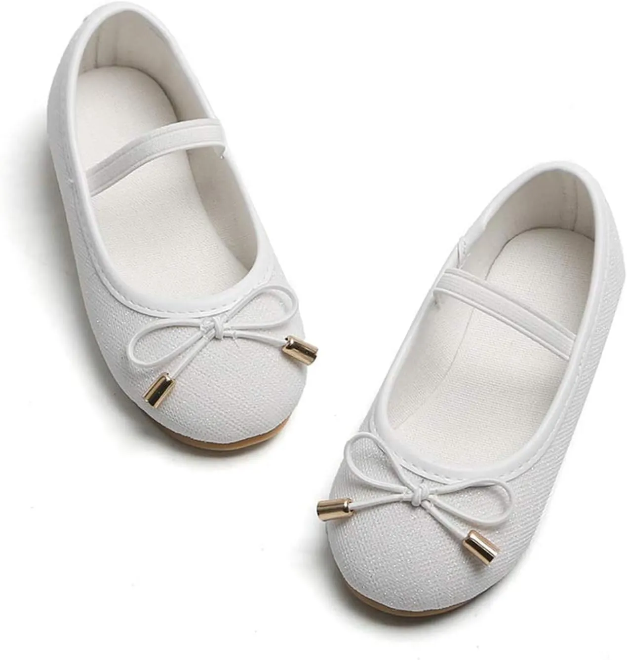Flaryzone Toddler/Little Girls' Ballerina Flat Mary Jane Princess Dress Shoes - Wedding School Party
