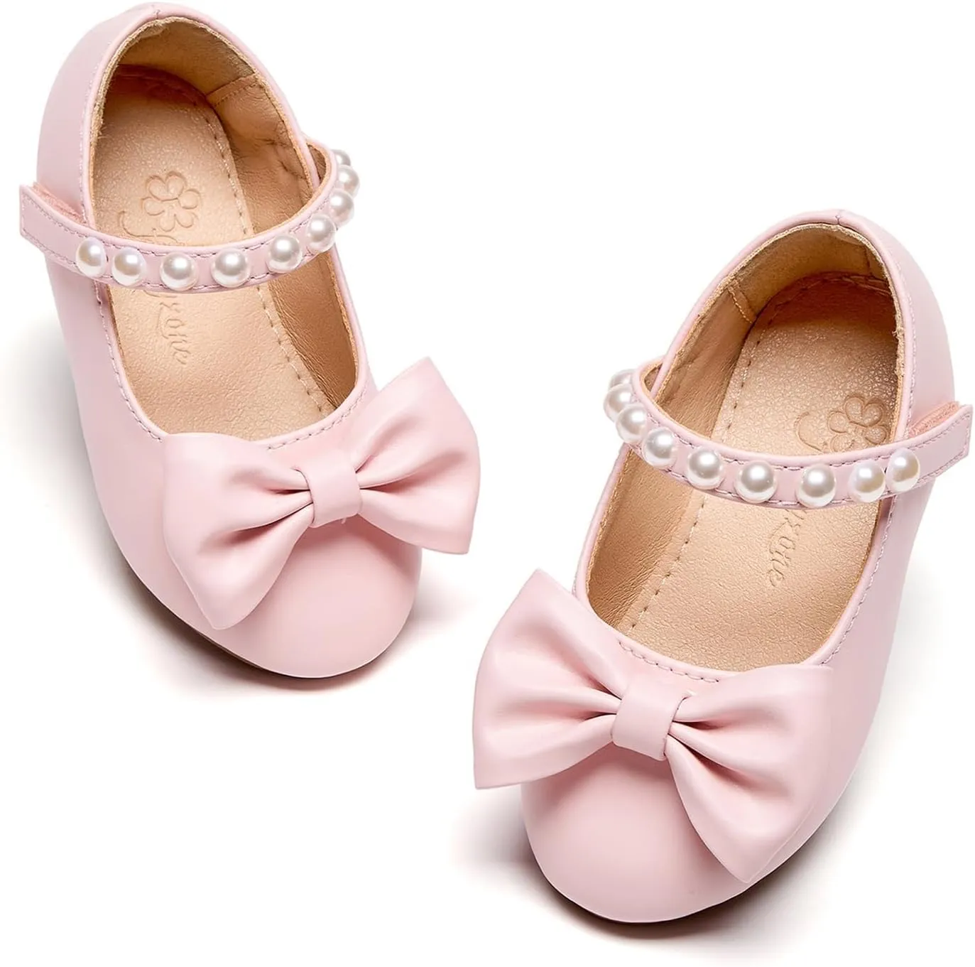 Flaryzone Toddler/Little Girls' Ballerina Flat Mary Jane Princess Dress Shoes - Wedding School Party