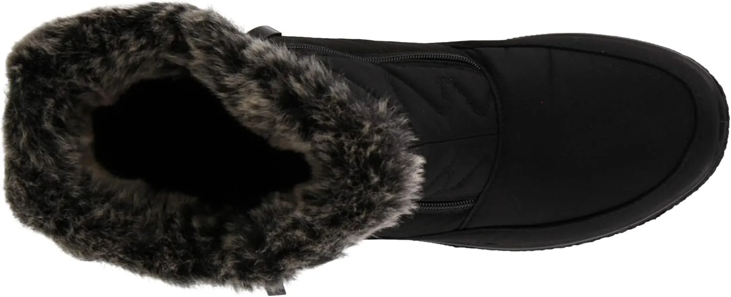 Flexus Boots for Women - Waterproof Nylon Boots with Dual Zippers - Winter Snow Boots