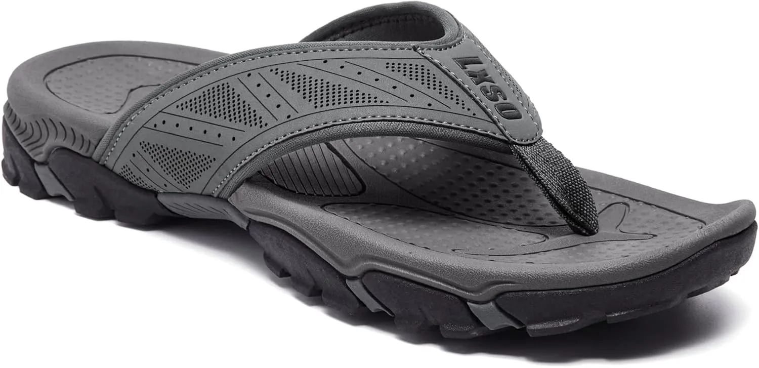 Flip Flops for Men Beach Thong Sandals with Arch Support Water Resistant Slippers Shower Shoes