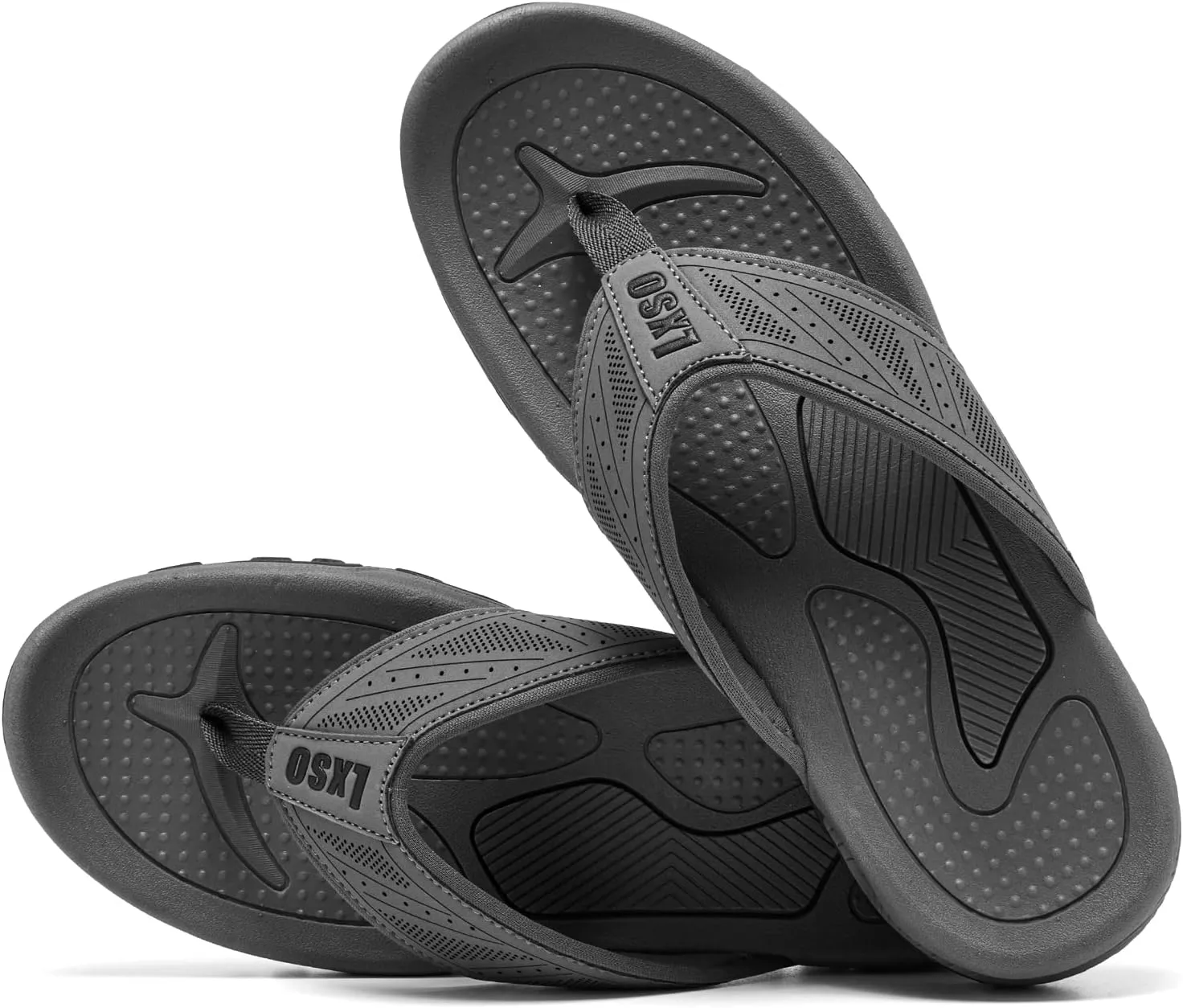 Flip Flops for Men Beach Thong Sandals with Arch Support Water Resistant Slippers Shower Shoes